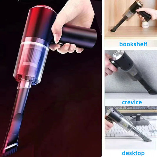 CleanJet 120™ – Mini Aspiradora Inalámbrica para Auto y Hogar